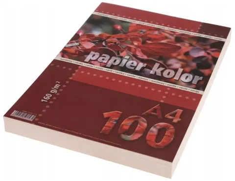 Papier ksero A4 160g KRESKA waniliowy 100ark