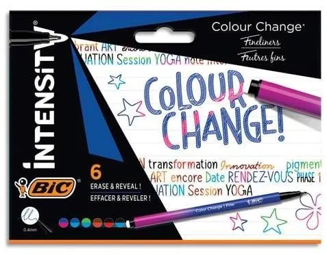 Cienkopis Intensity Color Change mix 6 szt., BiC