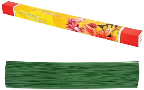 Druty florystyczne zielone 1mmx 40cm op. ok. 430szt, Aliga