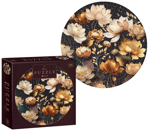 Puzzle 500-el. Round Flowers 1, Interdruk