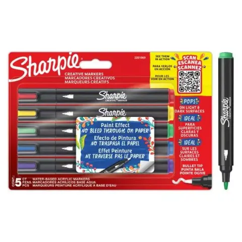 Markery akrylowe 5szt, Sharpie