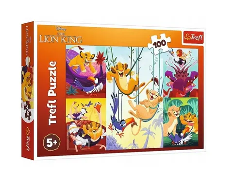 Puzzle 100-el. Courageous Lion King 16478, Trefl
