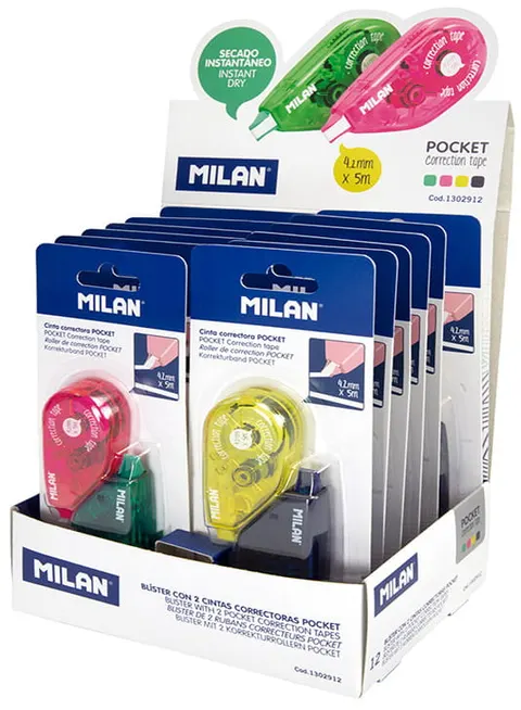 Korektor w taśmie 4.2mm x 5m pocket mini 2 szt 1302912, Milan