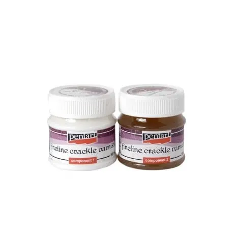 Lakier crakle do spękań delikatnych 2-składn. 2 x 50ml, Pentart