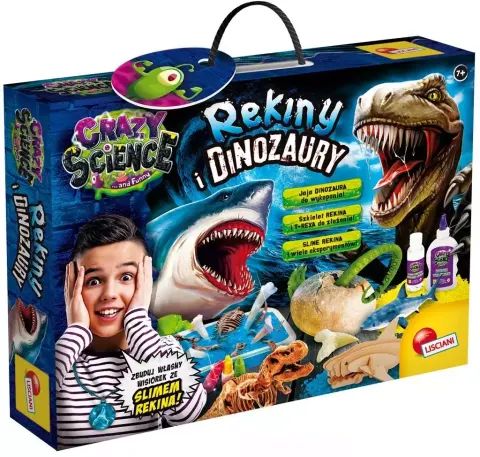Rekiny i dinozaury Crazy Science, Lisciani