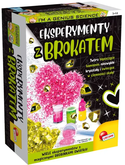 Zestaw I`m a Genius Eksperymenty z brokatem Lisciani