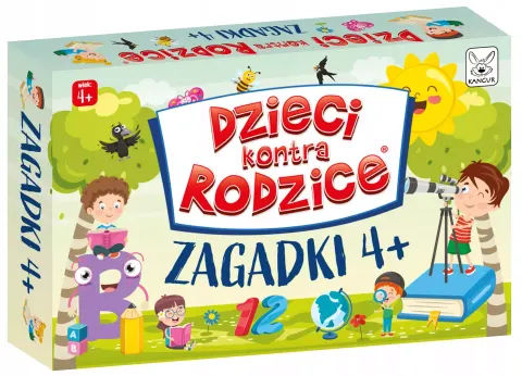 Gra Dzieci kontra Rodzice - Zagadki 4+ ,Kangur
