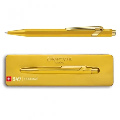 Długopis 849 Goldbar z etui, Caran d"Ache