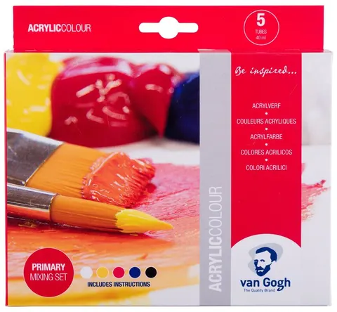 Farby akrylowe 5-kol. 40ml Van Gogh, Primary, Talens