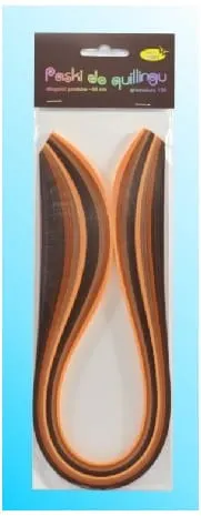 Paski do quillingu 10 mm x 50 cm 100 szt. brązowe, Galeria Hobby