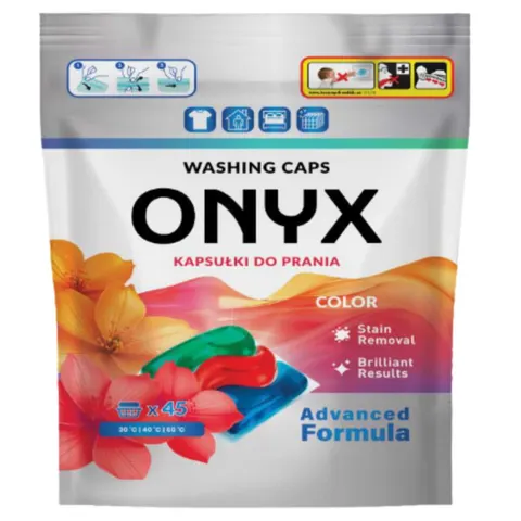 ONYX Kapsułki do prania kolorowych ubrań 45 szt