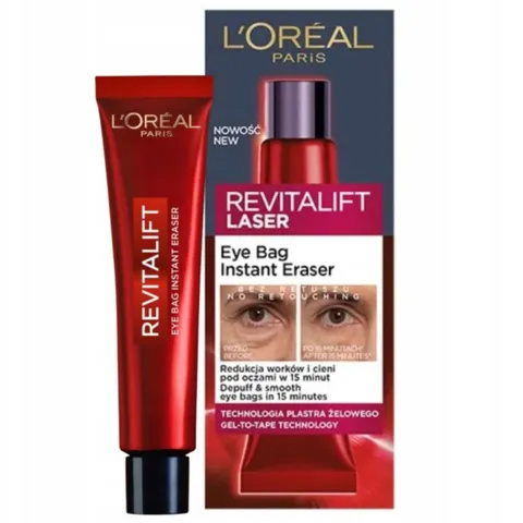 LOREAL REVITALIFT LASER krem pod oczy PRZECIWZMARSZCZKOWY, 15 ml