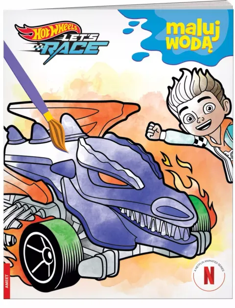 Książka Hot wheels. Let"s race. Maluj wodą, Ameet