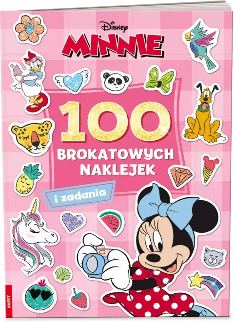 Książka Minnie. 100 brokatowych naklejek 344672, Ameet