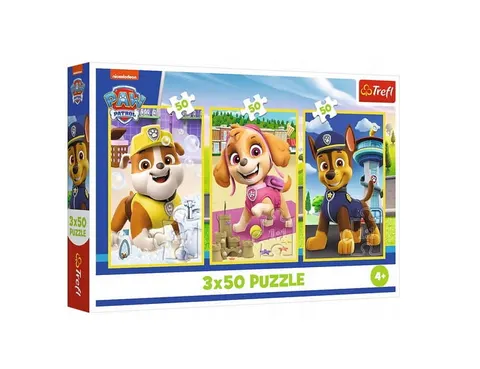 Puzzle Nasze Pieski Psi Patrol 3x50 elementów Trefl