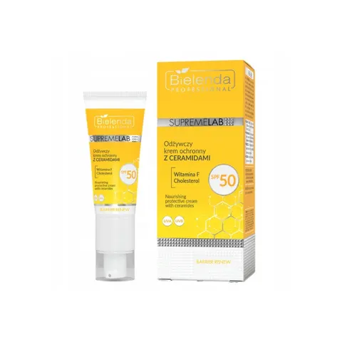 BIELENDA PROFESSIONAL SUPREMELAB Krem do twarzy ODŻYWCZY Z CERAMIDAMI SPF 50, 40 ml