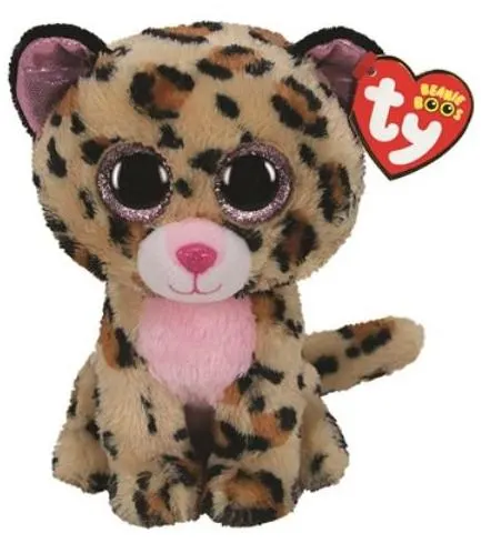 Maskotka Beanie Boos LIVVIE - brązowo-różowy Leopard, 15cm, Ty