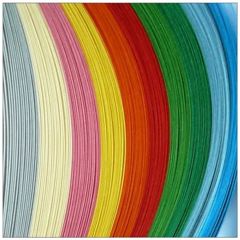 Paski do quillingu Mix 3mm 42cm 200 sztuk