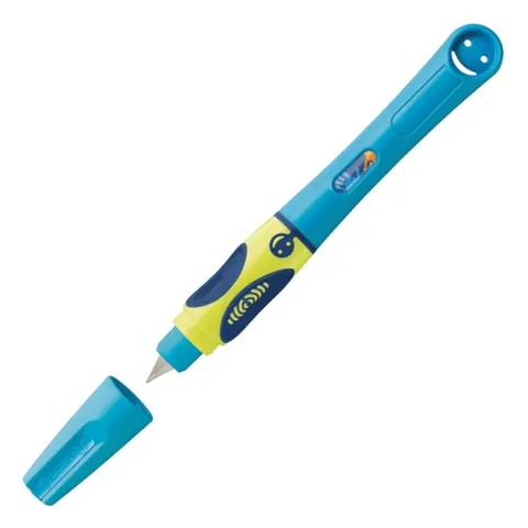 Pióro wieczne PELIKAN GRIFFIX DLA LEWORĘCZNYCH OBUDOWA NEON FRESH BLUE NABÓJ NIEBIESKI BLISTER 1szt.