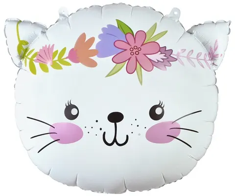 Balon foliowy Kotek, 44x35 cm (głowa), GoDan