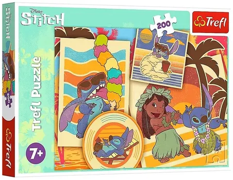Puzzle 200-el. Muzyczny świat Lilo&Stitch 13304, Trefl