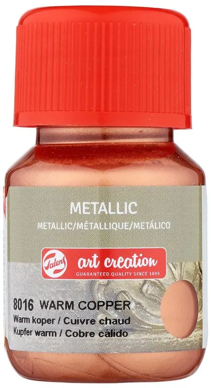 Farba akrylowa metaliczna 30ml Warm Copper 8016, Talens
