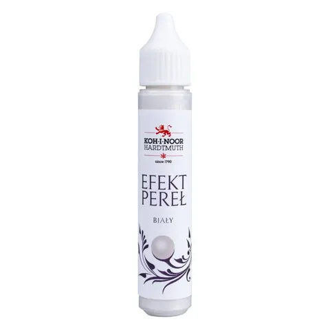 Pisak do zdobień efekt pereł 30 ml biały, Koh I Noor