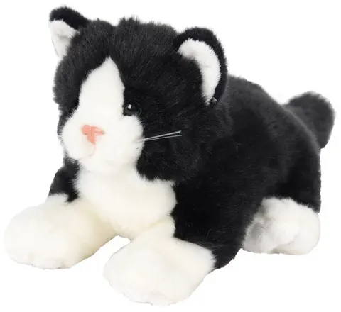 Maskotka Kot leżący czarny 30cm, Beppe