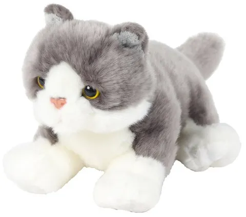 Maskotka Kot leżący szary 30cm, Beppe