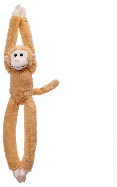 Maskotka Małpka wisząca beżowa 40cm, Beppe