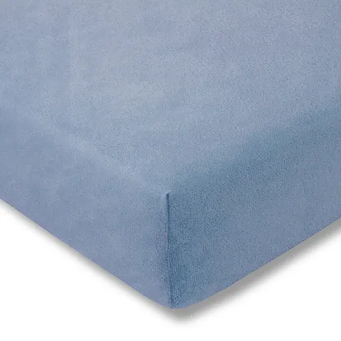 Prześcieradło 100/200 cm welur 160/hellblau