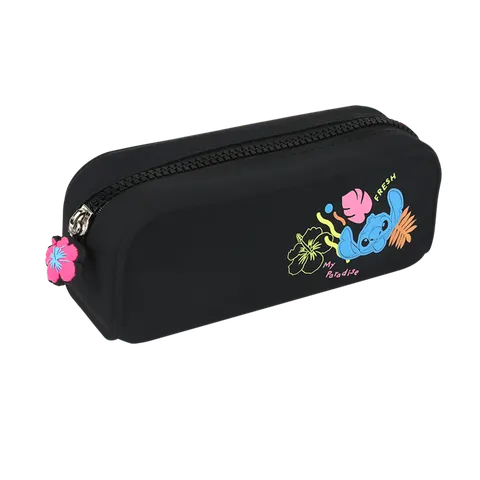 Coolpack Disney Black Saszetka Silikonowa Piórnik Etui Tuba Jednokomorowa Bez Wyposażenia Stitch Czarny