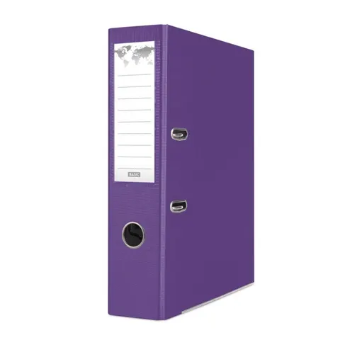 Segregator na dokumenty Basic A4 75 mm fioletowy