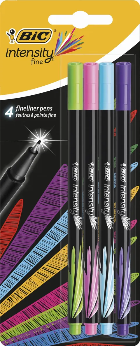 Cienkopisy Intensity Fine 0,4mm 4 kol. Fun, BiC