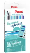 Zestaw do liternictwa 6szt, Lazurowe Wybrzeże, Pentel