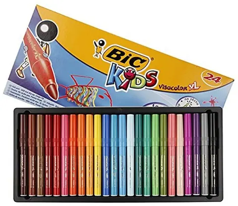 Flamastry 24-kol. Kids Visacolor XL ECOlutions, BiC