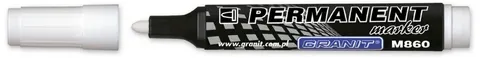 Marker permanentny biał. okr.-końc. M860, Granit