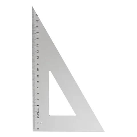 Ekierka aluminiowa 60 stopni 21cm Leniar