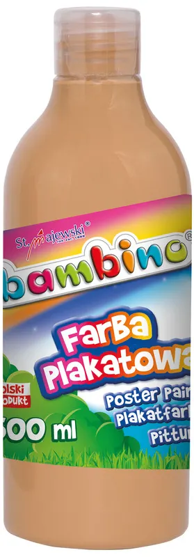Farba plakatowa w butelce 500ml. - cielista Bambino, St.Majewski