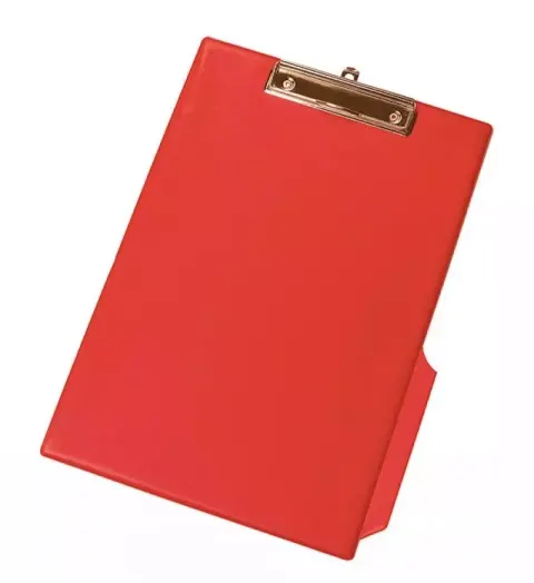 Deska Clipboard, z klipsem, PVC, A4 czerwony, Q-Connect