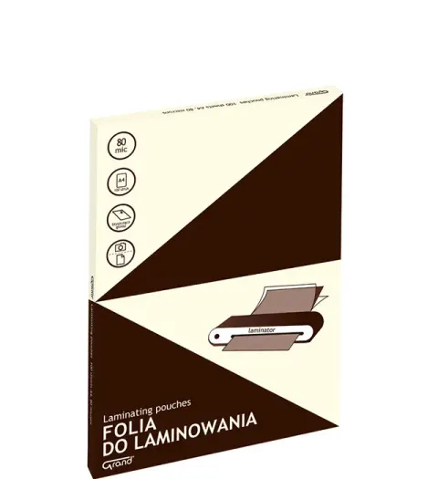 Folia laminacyjna A4 80 mic (100) GRAND 160-2192