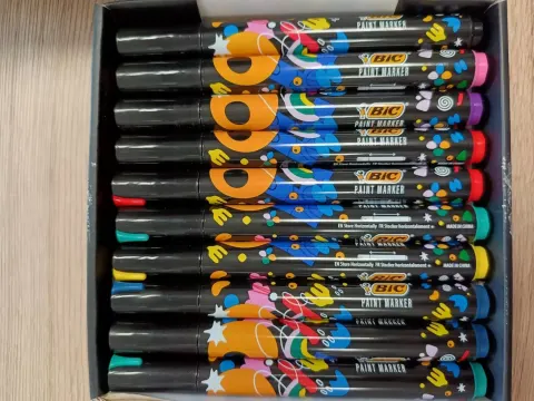 Marker BIC Intensity Klasyczne Pastelowe Paint Akrylowe Pudełko 20 Kolorów