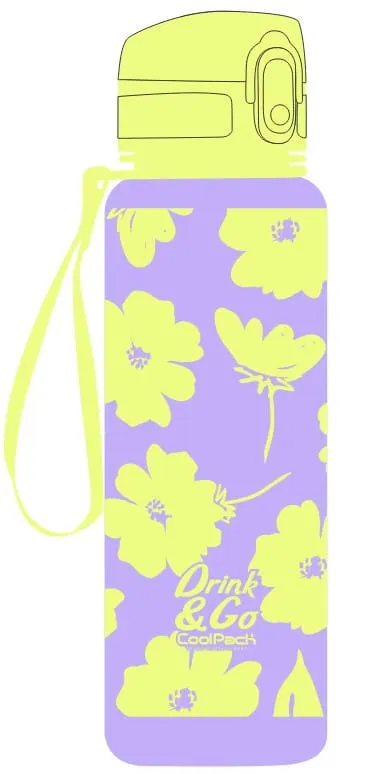 Bidon 600 ml Brisk Flores Lila CoolPack, Patio
