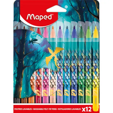 Flamastry Dragon 12-kol., Maped