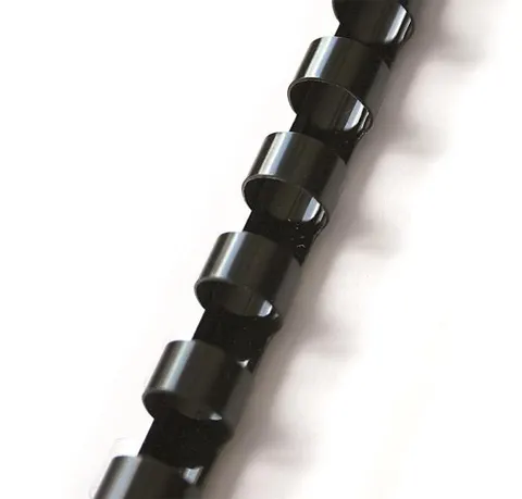 Grzbiet plastikowy do bindowania 12mm/100szt Argo - kolor CZARNY