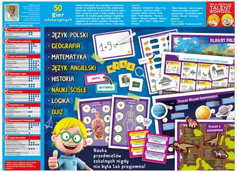 Lisciani I'm a Genius 50 gier edukacyjnych 304-PL107421