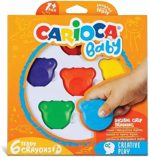 Kredki 6 kol. Misiaki Baby 1+ Carioca