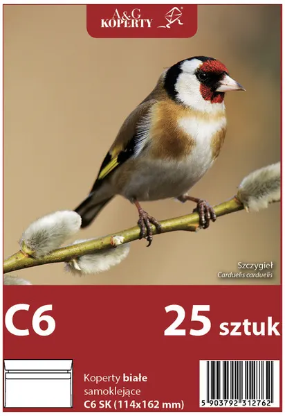 Koperty C6 białe SK op. 25 szt. 2762, A&G