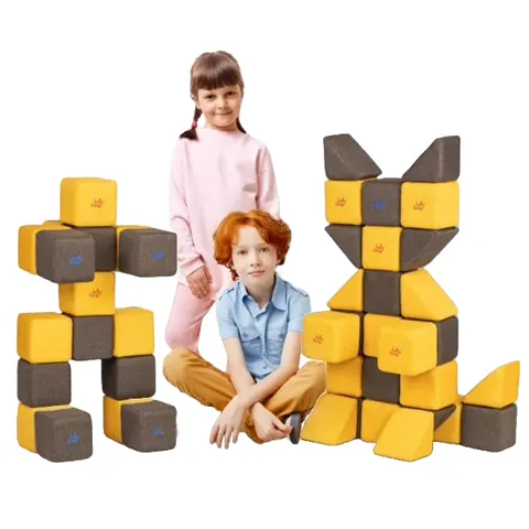 Klocki magnetyczne JollyHeap Medium 50 klocków / 2 kształty