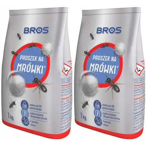 BROS Proszek na mrówki, worek 1 kg, pakiet 2 opakowań
